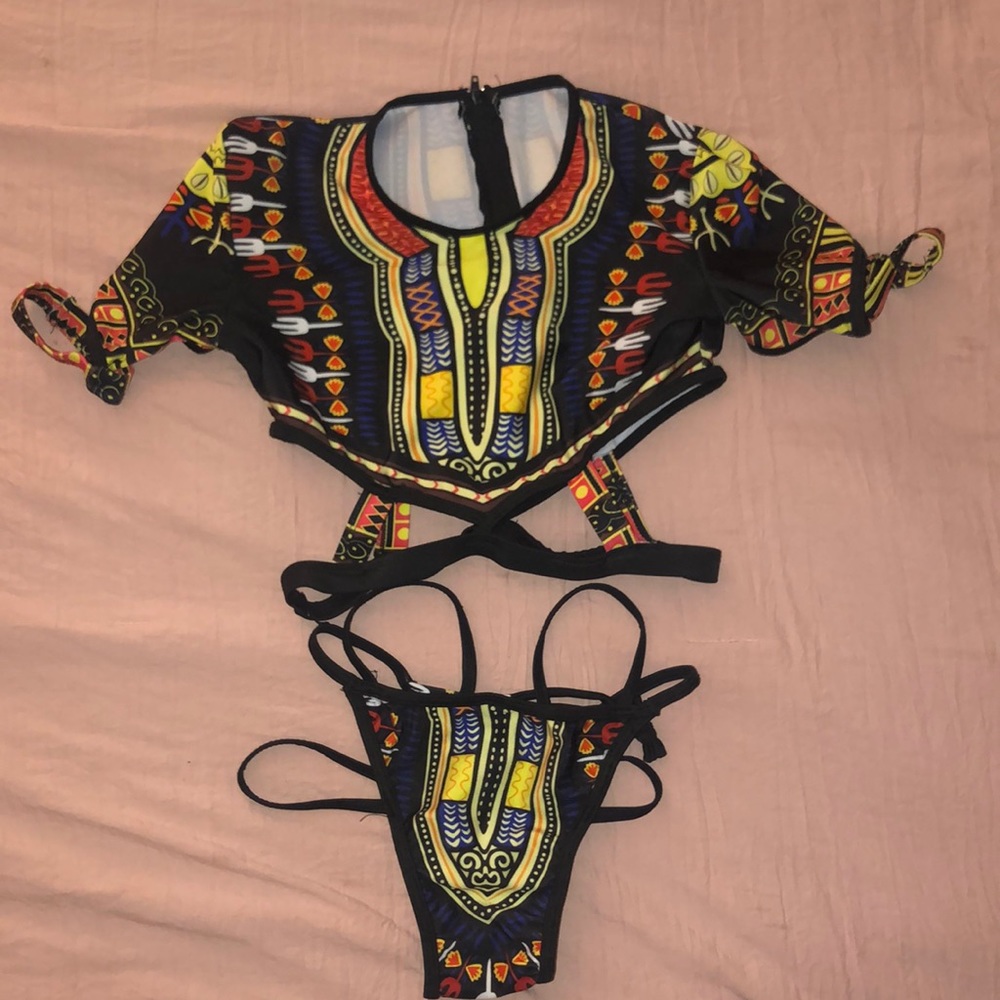 2 Piece swimsuit African Print